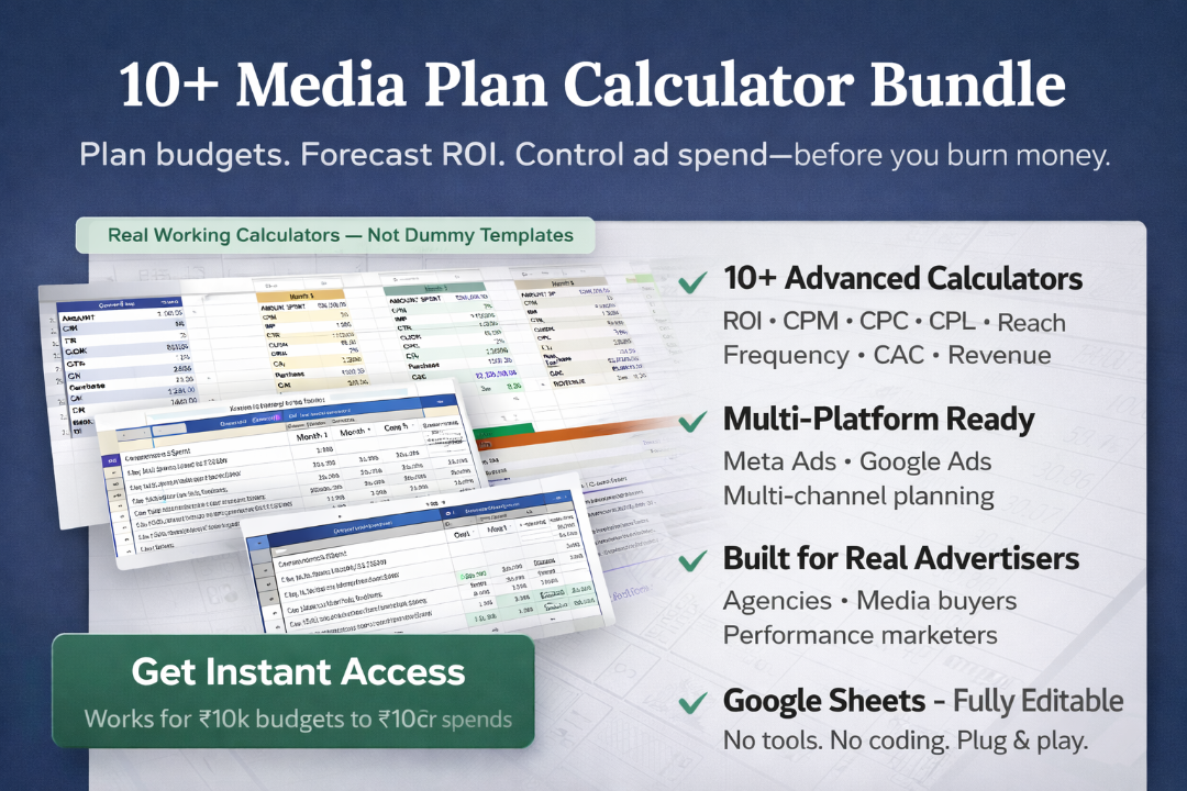 10+ Media Plan Calculator Bundle